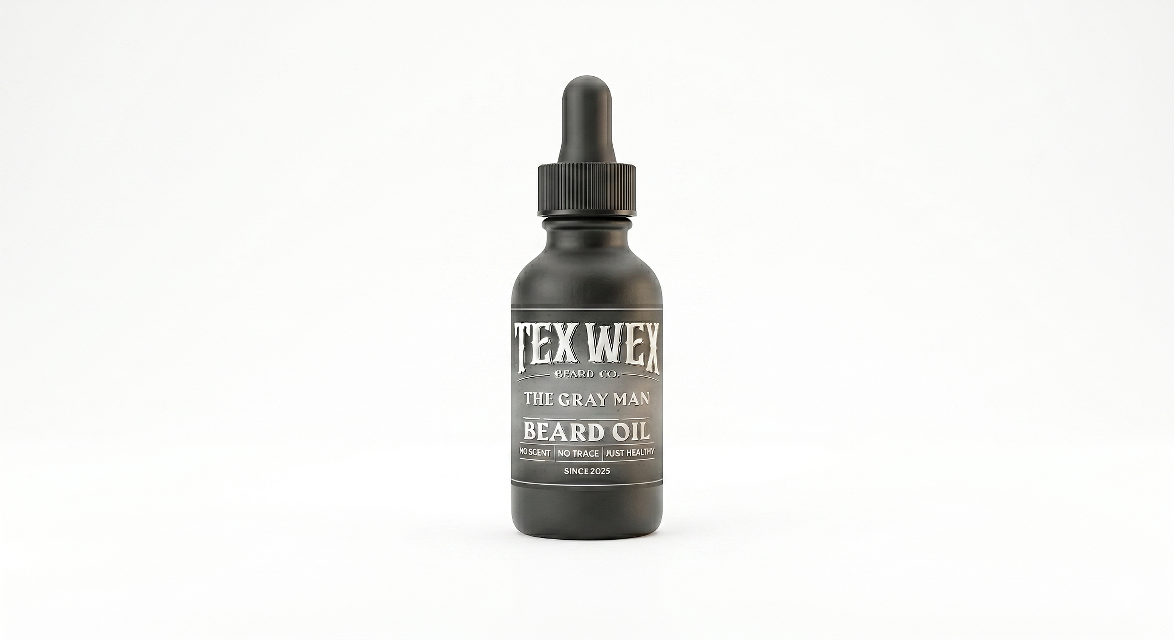 The Gray Man unscented beard oil by Tex Wex Beard Company – no added fragrance